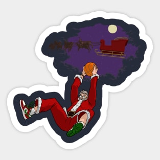 Dunk The Halls (Front only) Sticker